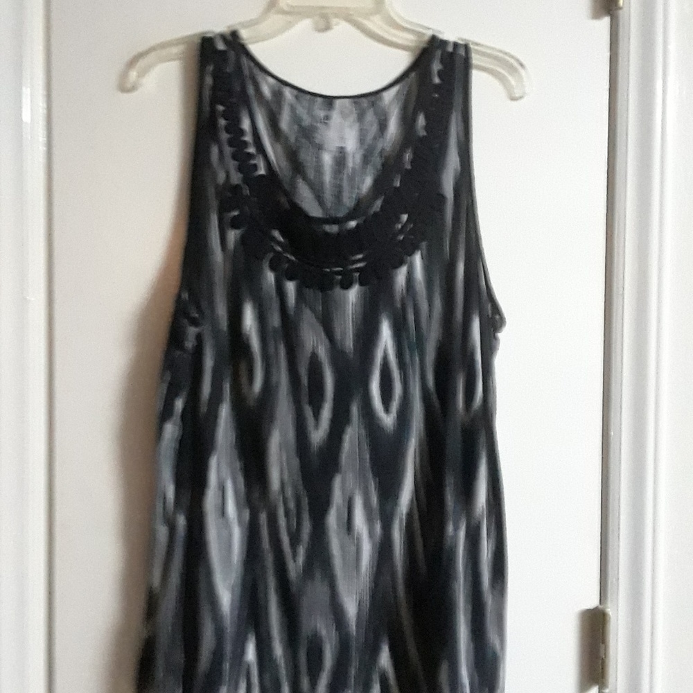 A sleeveless blouse